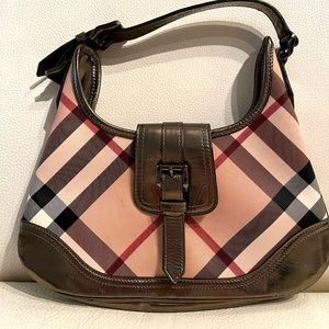 Burberry shimmer metallic leather bag. Authentic original purchased around 2009